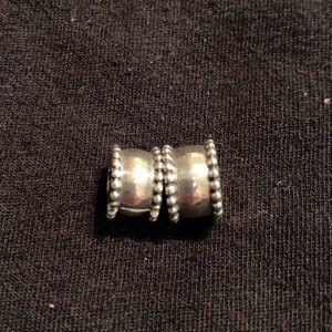 Pandora Silver Beveled Clip Spacers